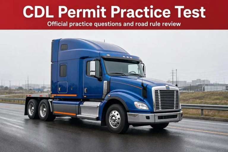 CDL Permit Practice Test: Free Questions to Pass Your CLP Exam