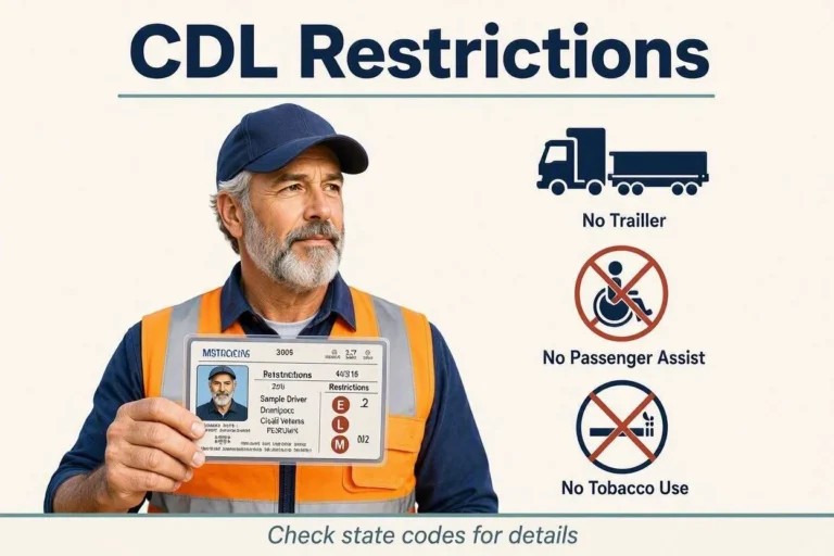 CDL Restrictions Explained: Every Code, Meaning, and Removal Step (2026)