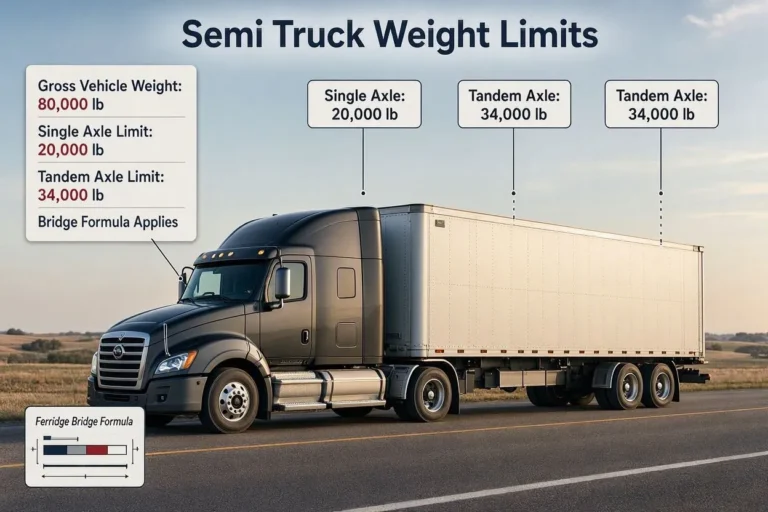 Semi Truck Weight Limits: Federal & State Rules Explained
