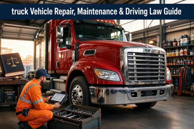 DOT Inspection Checklist: Vehicle Repair, Maintenance & Driving Law Guide